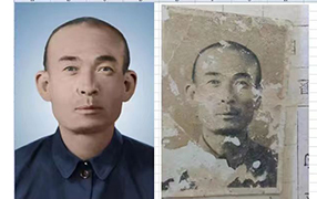 牡丹老照片修复-2
